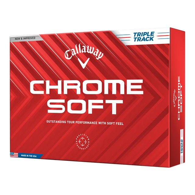 Front of Callaway Chrome Soft Triple Track Golf Balls - 2024 box