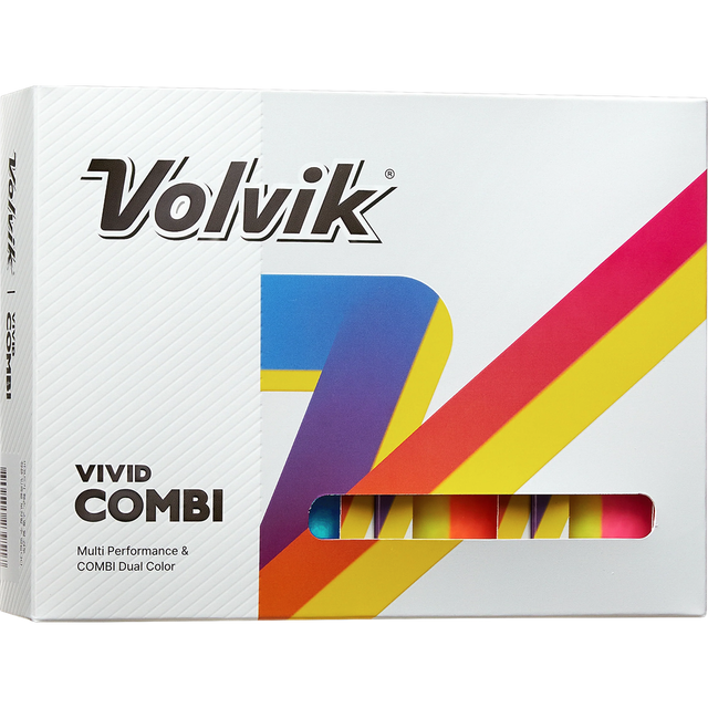Front of Volvik Vivid Combi Golf Balls Box
